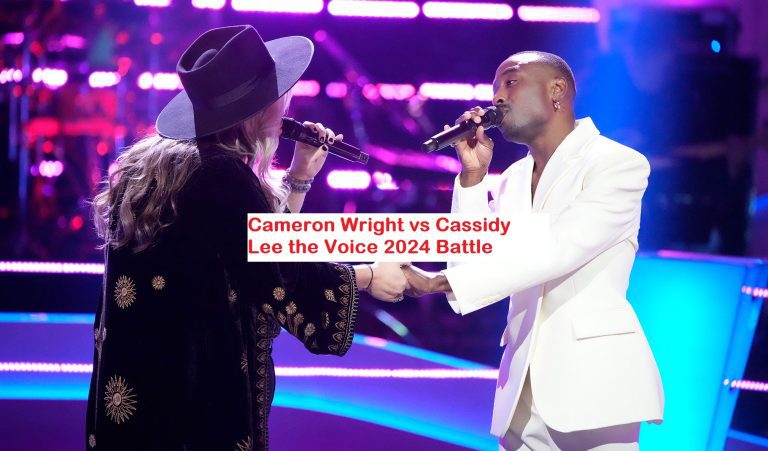 Cameron Wright vs Cassidy Lee the Voice 2024 S26 Battle Results 4 Nov 2024